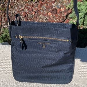 Michael Kors navy crossbody bag